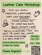 Leather Care Workshop
